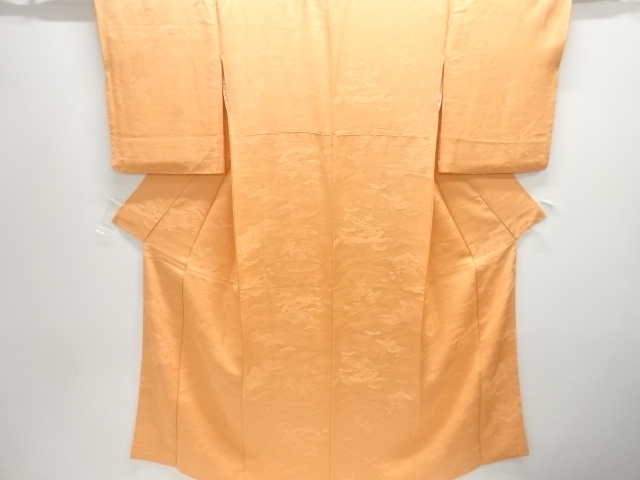 JAPANESE KIMONO / IROMUJI / WOVEN FLORAL PLANTS